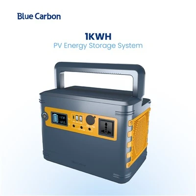 Blue Carbon Portable Generator 1kWh LiFePO₄ Batteri Solar Power Bank 2025 Beste pris